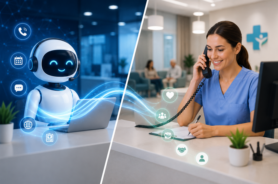 AI vs. Human Receptionist: What Dental and Medical Clinics Need to Know in 2026
